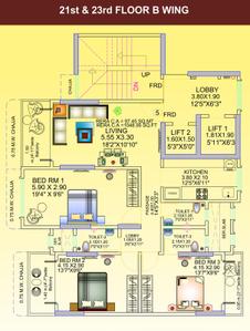 Project Image of 610 Sq.ft 2 BHK Apartment / Flat for sale in Borivali East for Rs. 17000000
