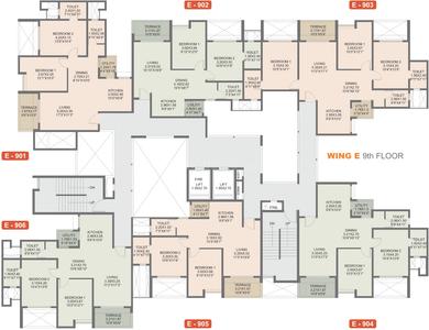 Project Image of 551.0 - 1019.0 Sq.ft 2 BHK Apartment for buy in Rohan Madhuban II Wings D E