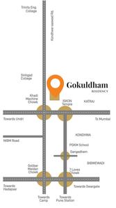 Project Image of 798.68 - 802.0 Sq.ft 2 BHK Apartment for buy in Gokuldham Residency