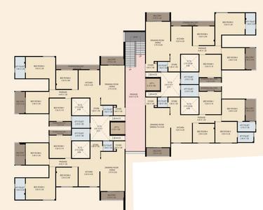 Harekrishna Sahajanand Yogi Sahajanand Yogi Cluster Plan from 2nd to 10th Floor 1