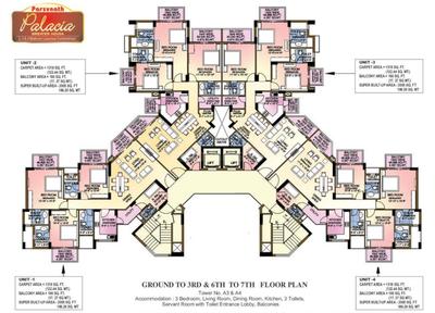 Project Image of 1320.0 - 2575.0 Sq.ft 2 BHK Apartment for buy in Parsvnath Palacia Phase 1
