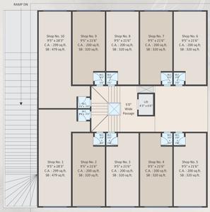 Project Image of 621.0 - 637.0 Sq.ft 2 BHK Apartment for buy in Vraj Avenue