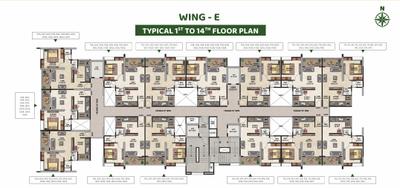 Project Image of 793.4 - 798.35 Sq.ft 2 BHK Apartment for buy in Babar Classic Vista