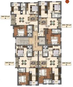 Project Image of 890.0 - 1493.0 Sq.ft 2 BHK Apartment for buy in Bluemoon Grandeur Phase 1