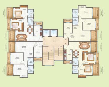 Project Image of 564 Sq.ft 1 BHK Apartment / Flat for sale in Kalyan West for Rs. 3500000