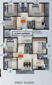 Project Image of 493.0 - 1200.0 Sq.ft 1 BHK Apartment for buy in Crest Lexi