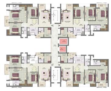 Project Image of 610 Sq.ft 1 BHK Apartment / Flat for sale in Sector 131 for Rs. 6000000