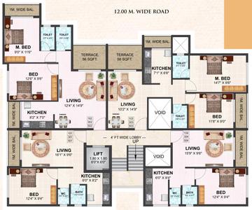 Project Image of 401.17 - 652.0 Sq.ft 1 BHK Apartment for buy in Rachana Lakshmi