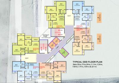 Project Image of 1070 Sq.ft 2 BHK Apartment / Flat for sale in Taloja for Rs. 7099999