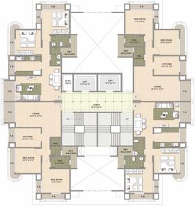 Project Image of 368.0 - 610.0 Sq.ft 1 BHK Apartment for buy in Shree Tirupati Signature Residency