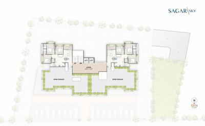 Project Image of 846.26 - 854.33 Sq.ft 3 BHK Apartment for buy in Sagar Sky
