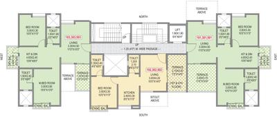 Project Image of 473.0 - 751.0 Sq.ft 1 BHK Apartment for buy in SR Anand Residency A B C