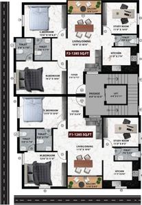 Project Image of 780.0 - 1285.0 Sq.ft 2 BHK Apartment for buy in Viva Valter