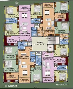 Project Image of 917.0 - 1260.0 Sq.ft 2 BHK Apartment for buy in HM Royal Homes