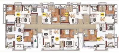 Project Image of 1264.0 - 1725.0 Sq.ft 2 BHK Apartment for buy in Ariscon Hridaya Palace