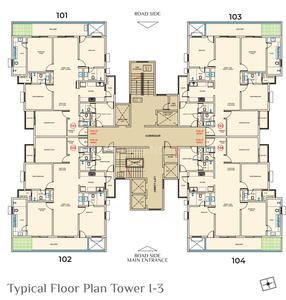 Project Image of 1800.0 - 2400.0 Sq.ft 3 BHK Apartment for buy in Assotech World Avenue 07