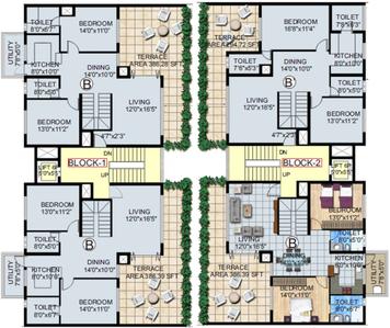 Project Image of 1650.0 - 1882.0 Sq.ft 3 BHK Apartment for buy in Hinduja El Jardin