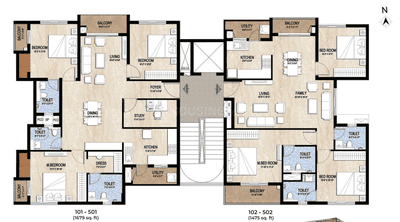 Project Image of 788.0 - 1299.0 Sq.ft 1 BHK Apartment for buy in Ayana 95