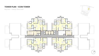 Project Image of 990.0 - 1286.0 Sq.ft 2.5 BHK Apartment for buy in Serene Heights