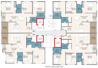 Project Image of 1700 Sq.ft 3 BHK Apartment / Flat for sale in Shivaji Nagar for Rs. 35000000
