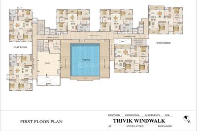 Project Image of 1440.0 - 2038.0 Sq.ft 3 BHK Apartment for buy in Aruna Trivik Windwalk