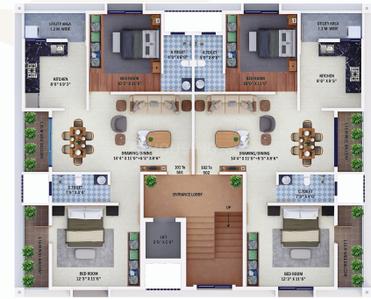 Project Image of 0.0 - 1050.0 Sq.ft 2 BHK Apartment for buy in Silver Oak