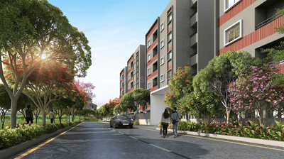 Project Image of 975.0 - 1665.0 Sq.ft 2 BHK Apartment for buy in TVS Emerald Udyana Phase III