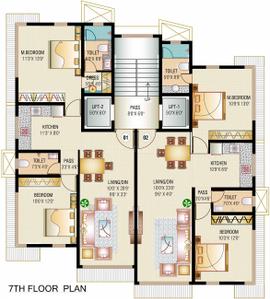 Project Image of 685.0 - 720.0 Sq.ft 2 BHK Apartment for buy in JPV Pratap Villa
