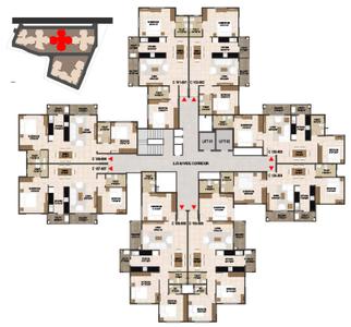 Project Image of 872.0 - 995.0 Sq.ft 3 BHK Apartment for buy in Concorde Spring Meadows
