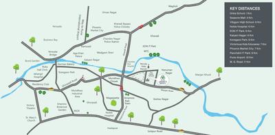 Project Image of 1200 Sq.ft 3 BHK Apartment / Flat for sale in Mundhwa for Rs. 12300000