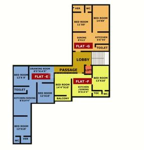 Project Image of 688.6 - 1068.3 Sq.ft 2 BHK Apartment for buy in Sanchay Shib Bishnu Apartment