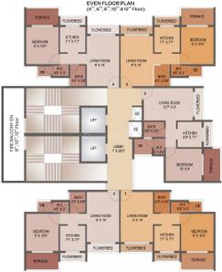 Project Image of 195.47 - 322.7 Sq.ft 1 BHK Apartment for buy in Akshar Edeania