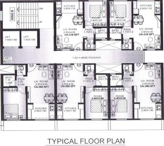 Project Image of 318.0 - 469.0 Sq.ft 1 BHK Apartment for buy in Baba Homes Ekta Co Op HSG Society