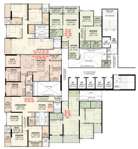 Project Image of 1615 Sq.ft 3 BHK Apartment / Flat for sale in Pimple Nilakh for Rs. 15900000