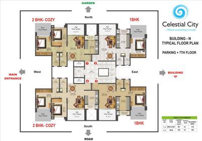 Project Image of 517.96 - 1310.0 Sq.ft 2 BHK Apartment for buy in Pharande Celestial City