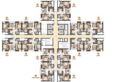 Project Image of 288.8 - 464.57 Sq.ft 1 BHK Apartment for buy in Lodha Quality Home Tower 5