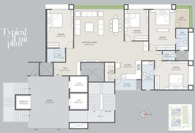 Project Image of 0.0 - 2965.0 Sq.ft 4 BHK Apartment for buy in Blu Sparsh