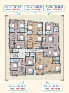 Project Image of 1430.0 - 1650.0 Sq.ft 2 BHK Apartment for buy in Blue Ridge