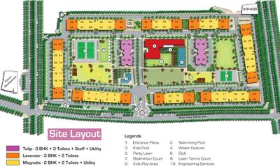 Project Image of 1175.0 - 1845.0 Sq.ft 2 BHK Apartment for buy in Ashiana Vrinda Gardens Phase 1 And 2
