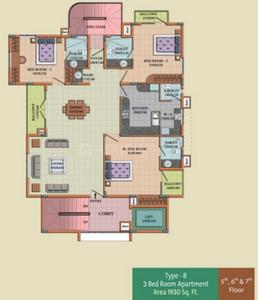 Project Image of 1385.0 - 2308.0 Sq.ft 2 BHK Apartment for buy in SI Amrith Dale Apartments
