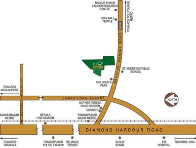 Project Image of 1650 Sq.ft 3 BHK Apartment / Flat for sale in Paschim Putiary for Rs. 9100000