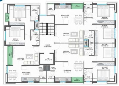 Project Image of 524.53 - 609.56 Sq.ft 2 BHK Apartment for buy in Temple View