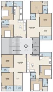 Project Image of 641.96 - 722.8 Sq.ft 3 BHK Apartment for buy in Shiv Shivanta Sky