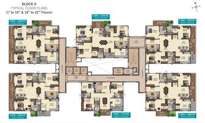 Project Image of 1874.97 - 2879.88 Sq.ft 3 BHK Apartment for buy in Fortune Water Front