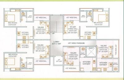 Project Image of 244.0 - 508.0 Sq.ft 1 RK Apartment for buy in Om Green Park