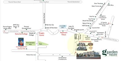 Project Image of 1150.0 - 1545.0 Sq.ft 2 BHK Apartment for buy in Sai Kiran Garden Square