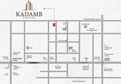 Project Image of 841.63 - 861.33 Sq.ft 3 BHK Apartment for buy in Kadamb Parisar
