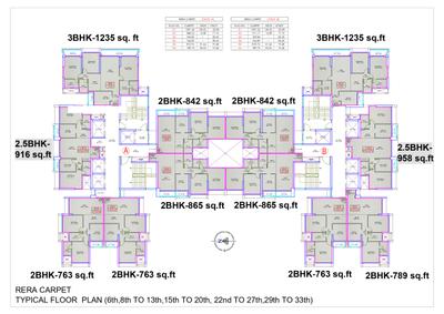 Project Image of 763.0 - 1242.36 Sq.ft 2 BHK Apartment for buy in Fortune Florence