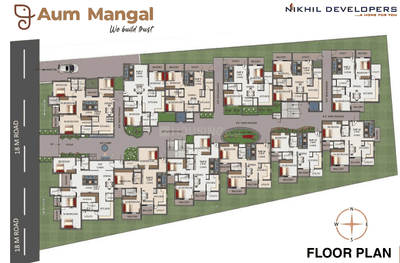 Project Image of 705.04 - 1253.99 Sq.ft 2 BHK Apartment for buy in Nikhil Aum Mangal B Wing