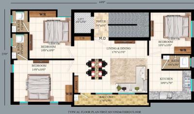 AVR Iris Iris Cluster Plan From 1st To 3rd Floor 1